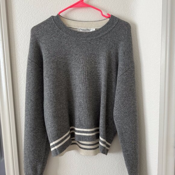 J'Adior 8' Boxy Sweater Gray Cashmere - Picture 3 of 3